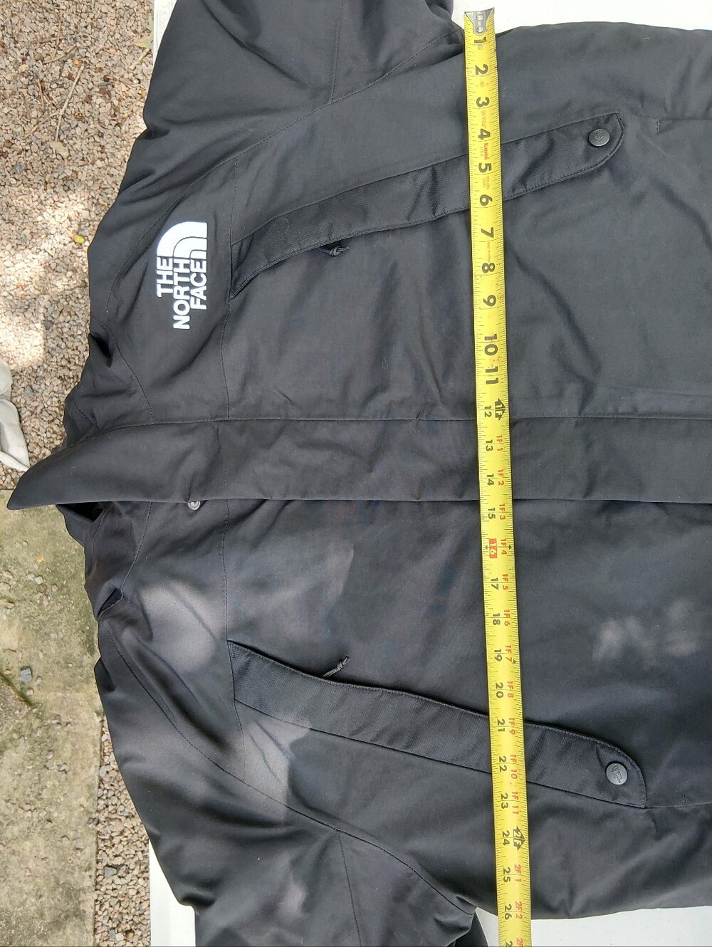 The North Face Black Hooded Rain Jacket